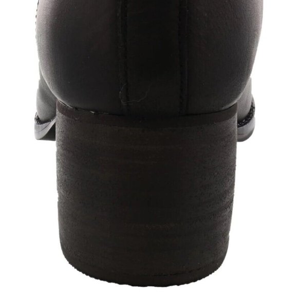 TOMS Leilani Drizzle Black Leather Sz. 6 Women's Boots - Picture 3 of 5